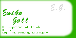 eniko goll business card